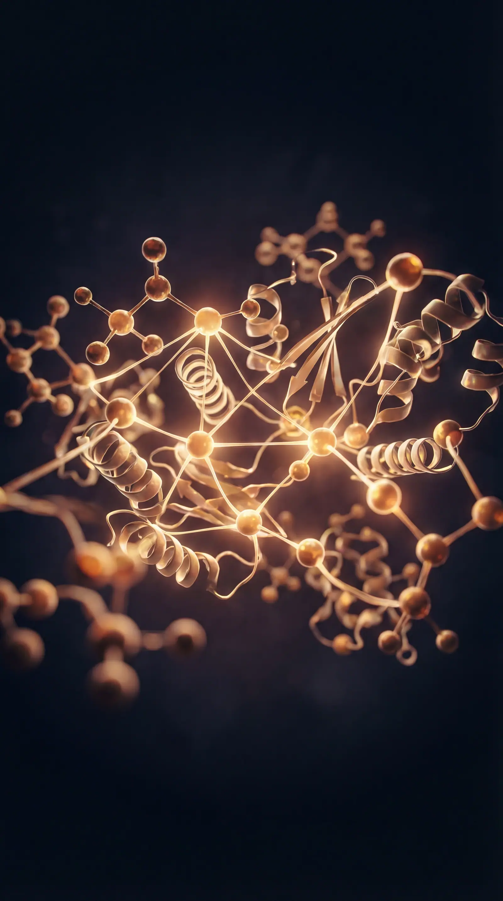 Golden molecular structure: science meets nature