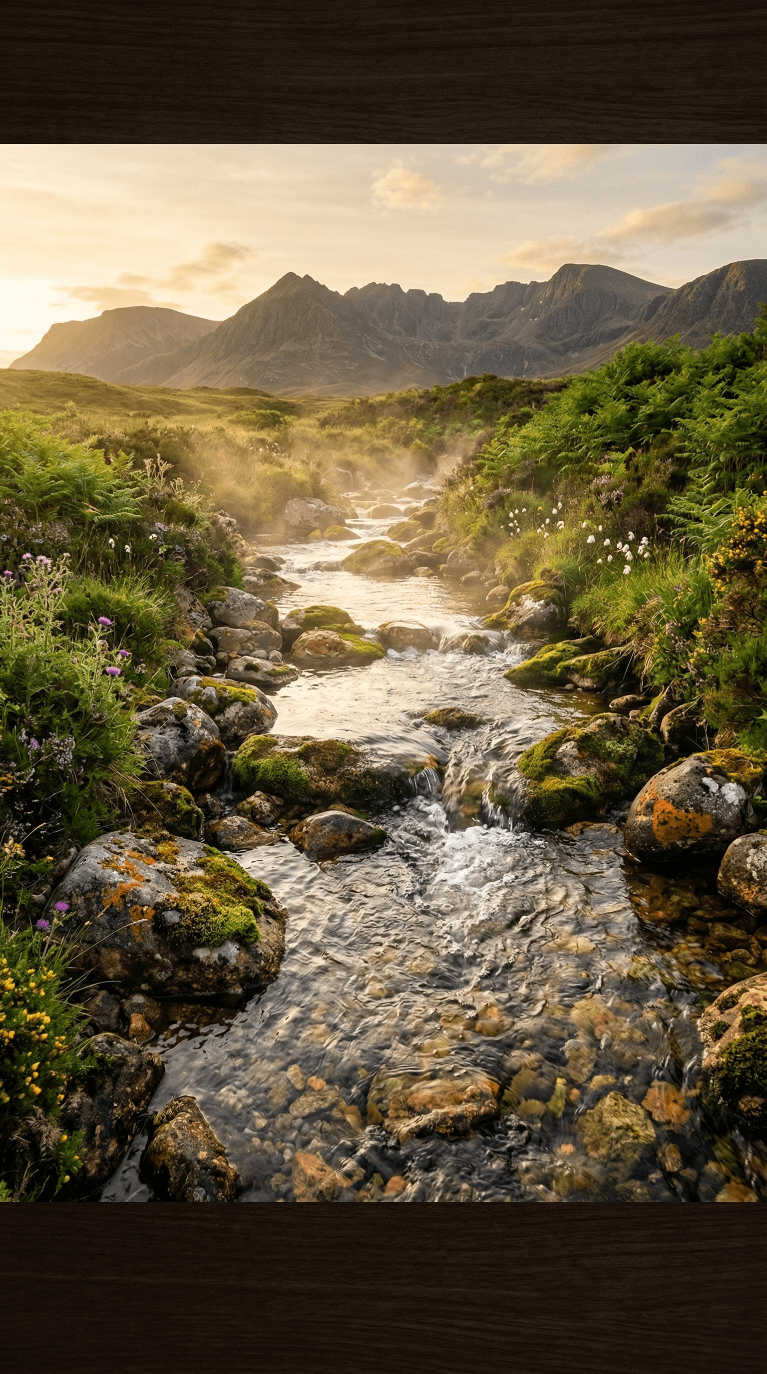 Pristine highland mountain spring